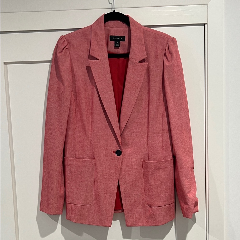 Halogen Women's Pink Blazer Jacket